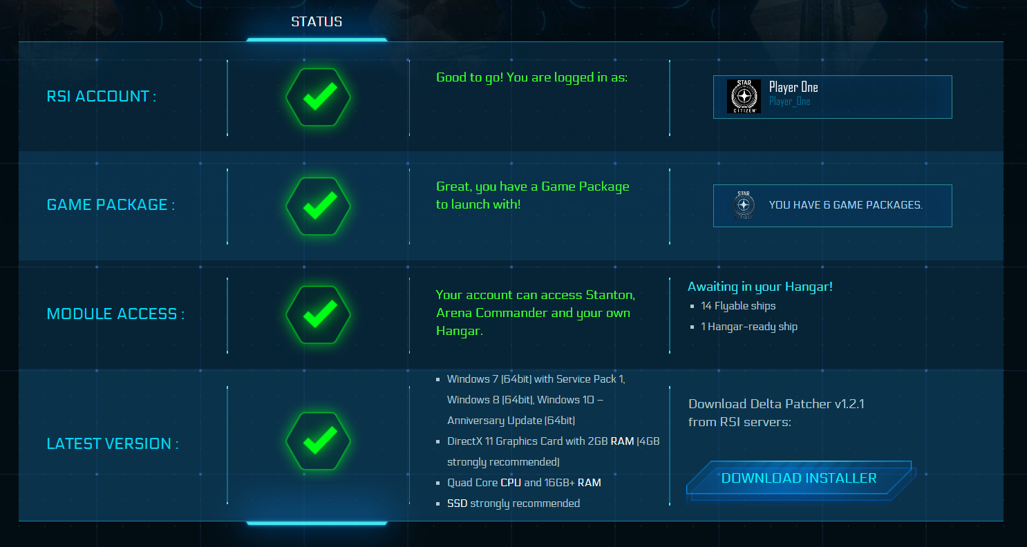 Installer Le Lanceur RSI Star Citizen Star Citizen Wormhole Tribune